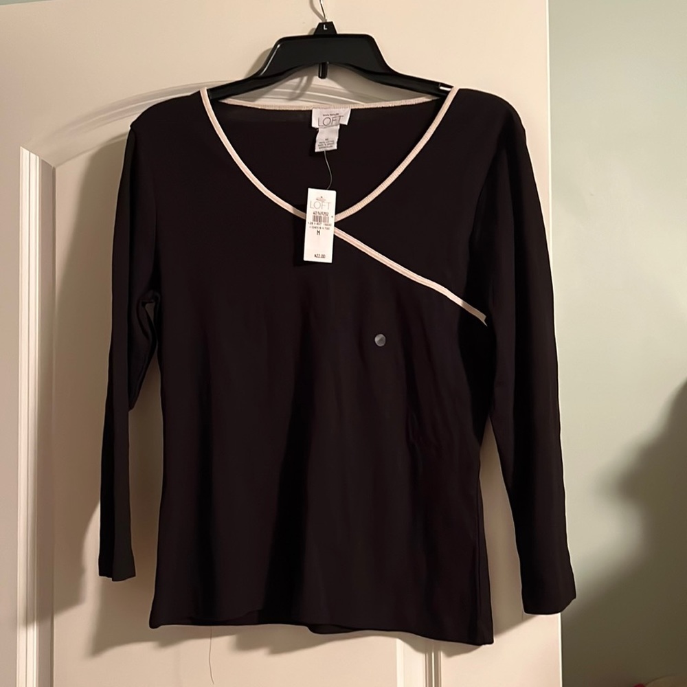Ann Taylor Loft black shirt